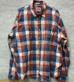 Wrangler インディゴ チェックシャツ 長袖