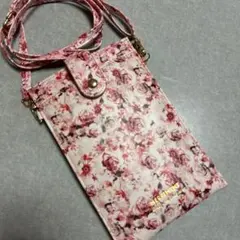 花柄 スマホショルダーバッグ