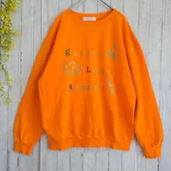 COSMIC CREWS スウェット トレーナー 日本製 M 綿100 オレンジ