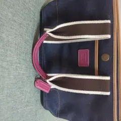 COACH デニムブルー トートバッグ