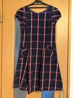 BLUE LABEL CRESTBRIDGE チェックミニ丈ワンピース