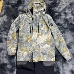 Burton】グレー フード付きスノーボードウェア上下 - メルカリ