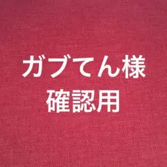 ガブてん様　オーダー確認用