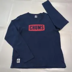 H*G様 CHUMS チャムス ロゴ 長袖 Tシャツ ロンT ネイビー Sサイズのサムネイル