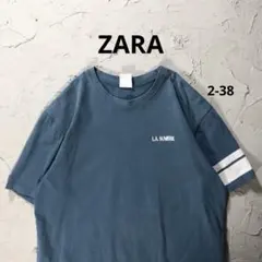 ZARA Tシャツ L.A.SUNRISE 刺繍　フェード
