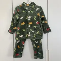 キッズ 恐竜柄 フリース パジャマのサムネイル