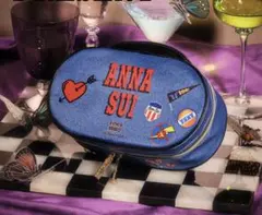 ANNA SUI アナスイ　デニムブルー ポーチのサムネイル