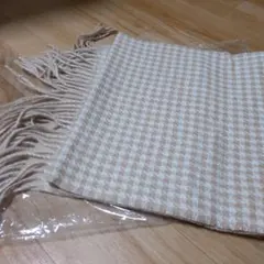 チェック柄ウールストール