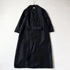 NEW NOW ニューナウ 榮倉奈々 リネン ロングコート ガウン ベルト付 