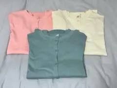 UNIQLO UVカットスーピマコットンクルーネックカーディガン3色セット