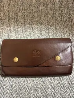 IL BISONTE 長財布 フラップ ブラウン