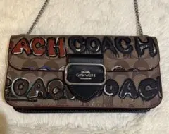 24H限定特価】COACH/アウトレット 長財布(ミント＆サーフコラボ