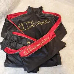 Champion ジャージ上下 魔裟斗モデル L 黒赤