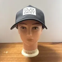 ピンキャップ　黒✕白　シリコンワッペンのサムネイル