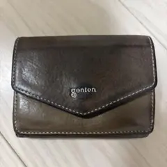 genten 三つ折り財布 コンパクトウォレット 本革 レザーのサムネイル