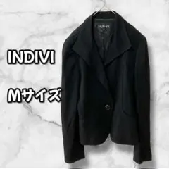 N0227　テーラードジャケット　袖スリット　ブラック　38 Ｍ