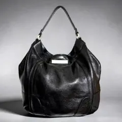 MaxMara マックスマーラ ワンショルダーバッグ レザー 黒 ロゴ y2kのサムネイル