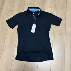 【新品・タグ付き】ミズノ MIZUNO 半袖ポロシャツ M ブラックのサムネイル