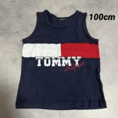 Tommy ノースリーブ Tシャツ ネイビー