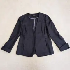 美品✨グリーンレーベルリラクシング　ノーラペルジャケット　ノーカラー　カチリラ
