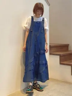 hug hug オメカシプラスギャザーワンピースとGジャン2点セット - メルカリ