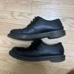 レザー製レースアップシューズ 黒 日本製