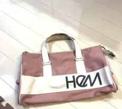 値下げ　HeM ボストンバッグ　ピンク　ヘム　ボストン　通勤　大学　高校