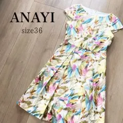 ANAYI ニュアンスフラワー タック ワンピースのサムネイル