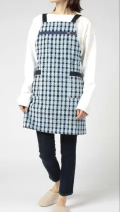 ゆきんこ様　　新品　DAKS エプロン チェック柄 綿100% タオル地のサムネイル