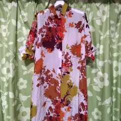 未使用☆hannes roetherロングシャツワンピース