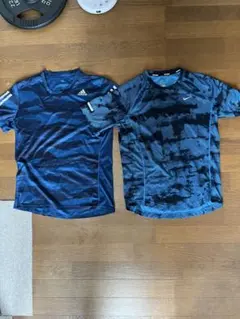 adidas & NIKE ランニングTシャツ Mサイズ　2枚セット