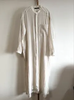 Johnbull ストライプ柄 ロングシャツワンピース