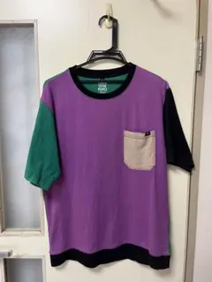 Tシャツ/パープル・グリーン/power to the people