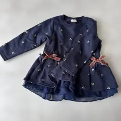 petit main ネイビー チュニック 90