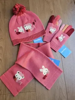 familiar ピンク 動物刺繍 セット