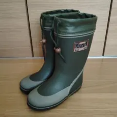 ゴム長靴 オリーブグリーン　21cm