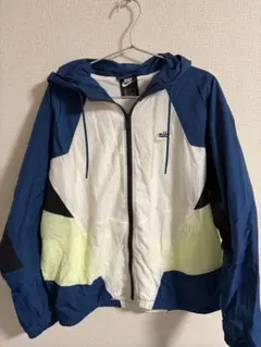 Nike ナイロンジャケット フード付き ネイビー/ホワイト/イエロー