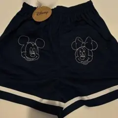 Disney ミッキー ミニー 半ズボン ネイビー
