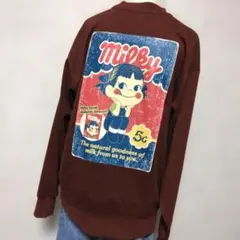 サンリオライセンス。ペコちゃん。 トレーナー Milky キャラクターメンズM