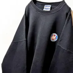 ヘインズ BWXテクノロジー ロゴ スウェットトレーナーブラック黒2XL古着