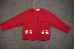 赤色カーディガン 120cm~