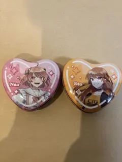 カラフルピーチ　ハートシールチョコ　のあ　えと