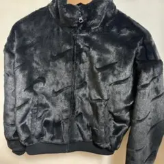 NIKE フェイクファー ジャケット ブラック 　140cm〜150cm