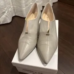 carino レザーパンプス ライトグレーのサムネイル