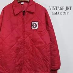 オハイオファーマーズ ビンテージ 中綿キルティングジャケット EMARジップ