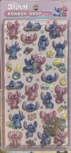【新品　正規品】ボンボンドロップシール　スティッチ　エンジェル
