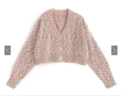 ショート丈ミックスニットカーディガン[kz268]