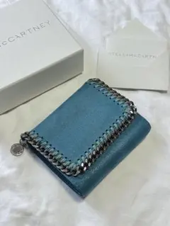 2025年最新】STELLA McCARTNEY カラー：ブルー系 三つ折り財布の
