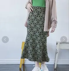 JEANASIS マルチガラジャガードマーメイドスカート