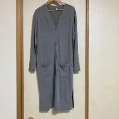 UNIQLO グレー ロングカーディガン Mサイズのサムネイル